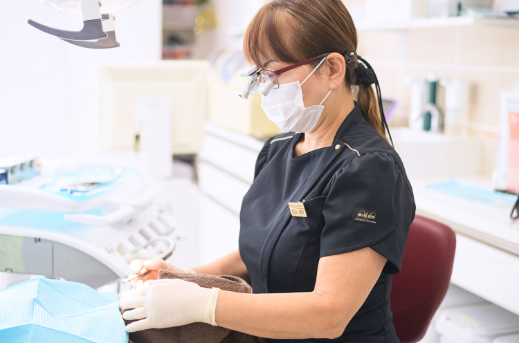 女性歯科医師によるきめ細やかな対応