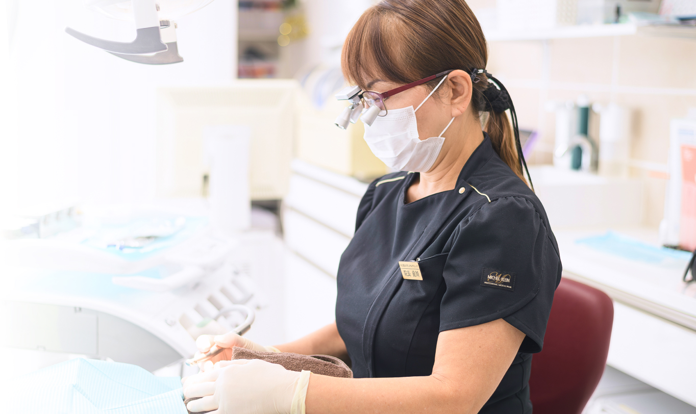 女性歯科医師によるきめ細やかな対応